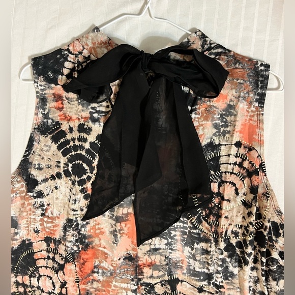 Robbie Bee Signature Halter Tie Back Sleeveless Dress Tie Dye Geometric XL NWT - Picture 6 of 15